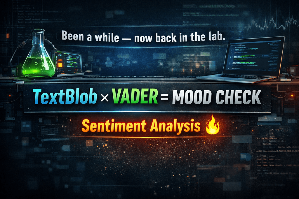 Building a Simple Sentiment Analyzer with Python (TextBlob & VADER)